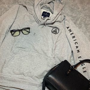 American Eagle Oversized Grey Hoodie